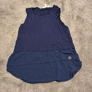 Michael Kors Navy Sleeveless Tunic Top SIZE M